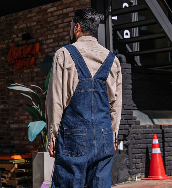 (L-5XL)<BR>보위 サスペンダーパンツ