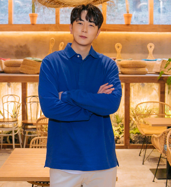 (L-6XL)<br>페그 긴팔카라티