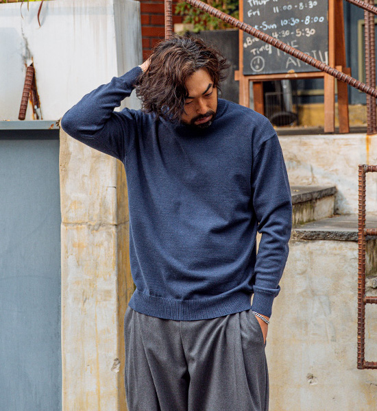 (L-5XL)<br>아르마스 반폴라 ウールニット<br><font color="#fb5ec9"><B>[1+1]</B></font>