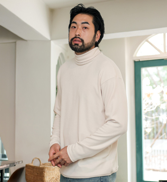 (L-5XL)<br>소마리바 タートルネックのシャツ<br><font color=