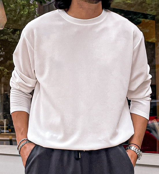 (L-5XL)<BR>코리오 長袖Tシャツ<br><font color="#fb5ec9"><B>[1+1]</B></font>