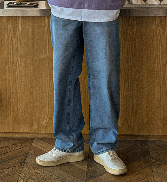 (S-6XL)<BR>라나스니 セミワイドフィット デニムパンツ #12