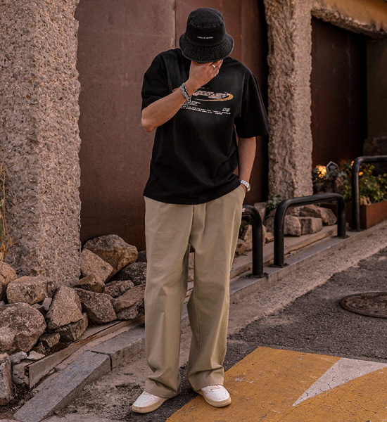 (L-5XL)<BR>노니아스 顔料 半そでティー 5618