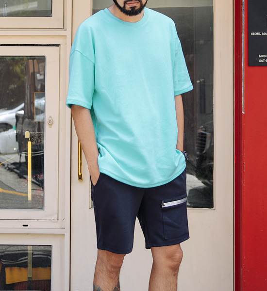 (M~5XL)<br>꼭필요해 半そでティー<br><font color="#fb5ec9"><B>[1+1]</B></font>