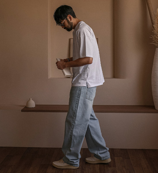 (S-3XL)<br>미라벨 セミワイドフィット デニムパンツ #13