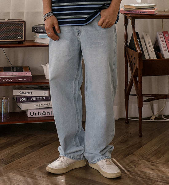 (S-3XL)<br>미라벨 セミワイドフィット デニムパンツ #13