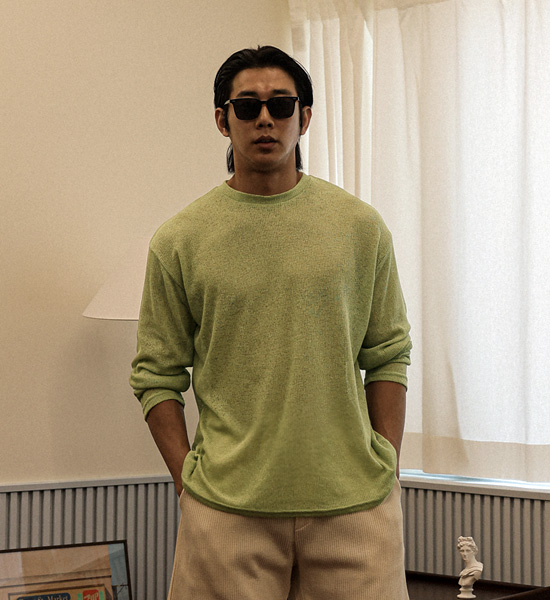 보루소타 ニット長袖Tシャツ