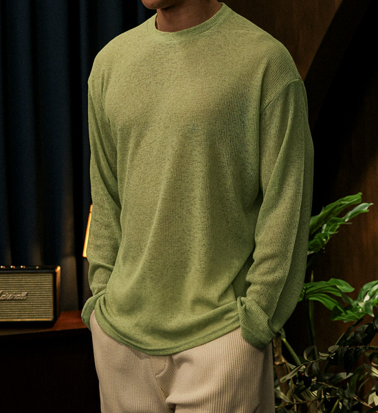 보루소타 ニット長袖Tシャツ