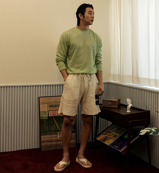 보루소타 ニット長袖Tシャツ