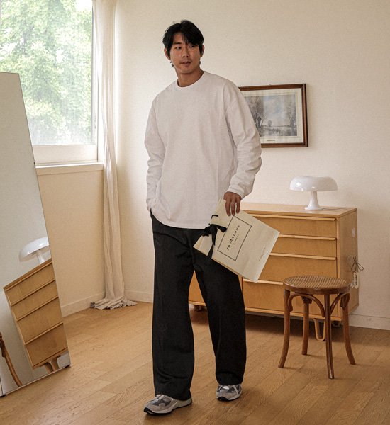 (XL-6XL)<br>로니콘 乳首を覆うさま 切開長袖Tシャツ T010