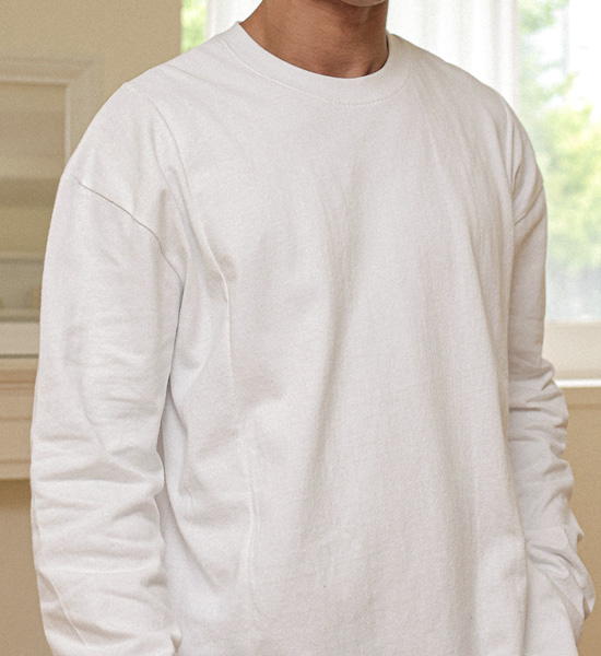 (XL-6XL)<br>로니콘 乳首を覆うさま 切開長袖Tシャツ T010