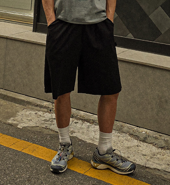 (L-5XL)<BR>리베요 バミューダ バンディング半ズボン