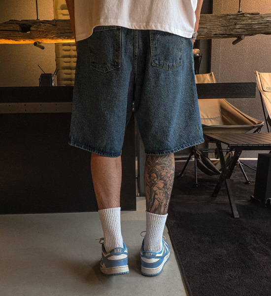 (XL-6XL)<br>투판도 バミューダ バックバンディング デニム半ズボン 46