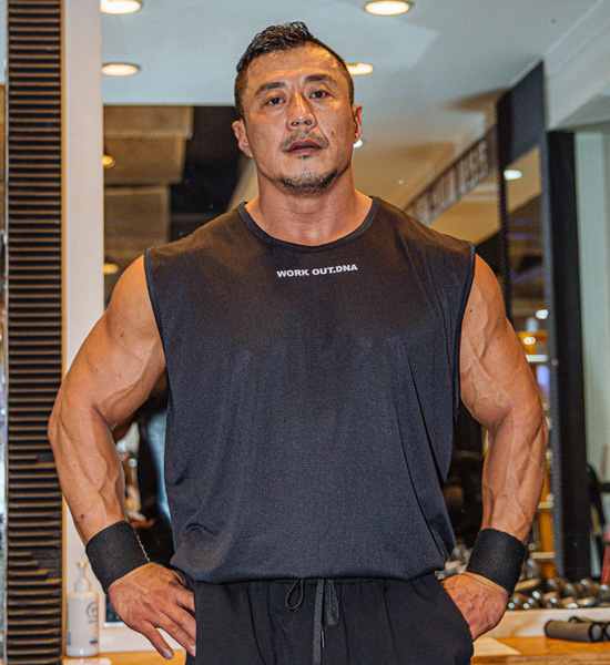 (L-5XL)<br>찰턴 쿨메쉬 袖なし<br><font color="#072c81"><B>[ W.DNA ]</B></font>