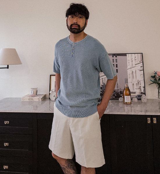 (L-4XL)<br>카타코이 バックバンディング ハーフパン