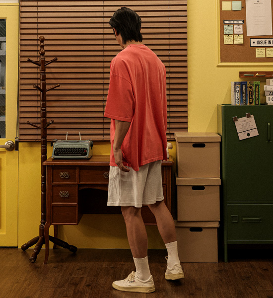(XL-6XL)<br>크리초마 ワッフルバンドのショートパンツ SET002-P