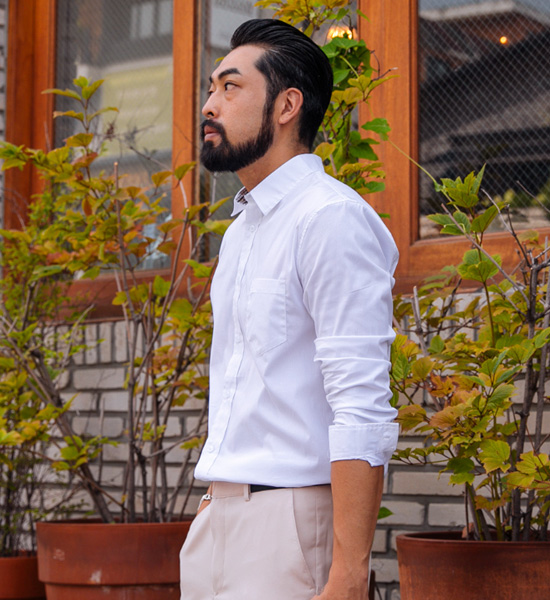 (M-5XL)<br>스탤론 ベーシックシャツ