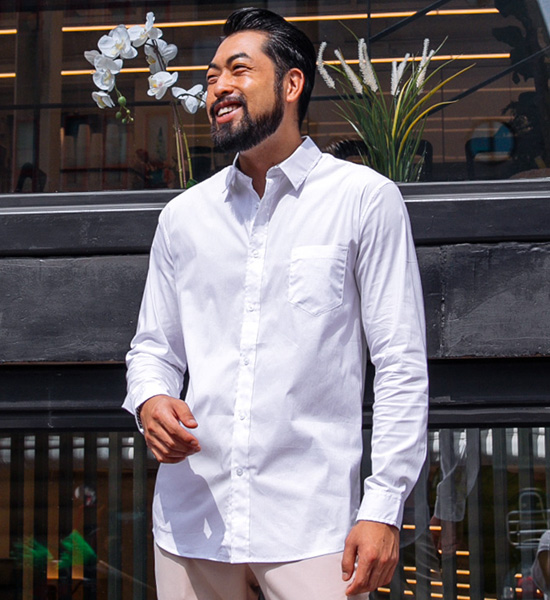 (M-5XL)<br>스탤론 ベーシックシャツ