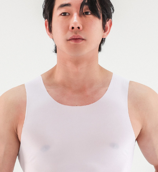 (L-5XL)<br>피어리스 皮のない袖なしシャツ<br><font color="#072c81"><B>[ W.DNA ]</B></font><br><font color="#fb5ec9"><B>[1+1]</B></font>