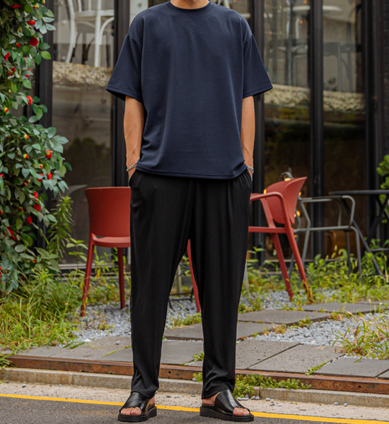 (XL~5XL)<br>사드스카 リンクルフリー  半そでティー<br><font color="#fb5ec9"><B>[1+1]</B></font>