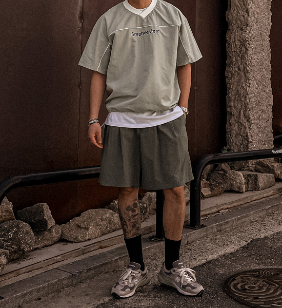 (XL-6XL)<BR>로미타 ナイロン 半そでティー