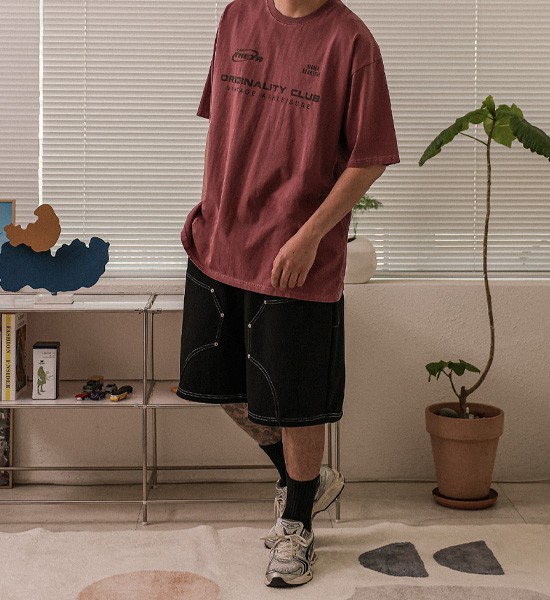 (XL-6XL)<BR>루코부 バミューダ バンディング半ズボン