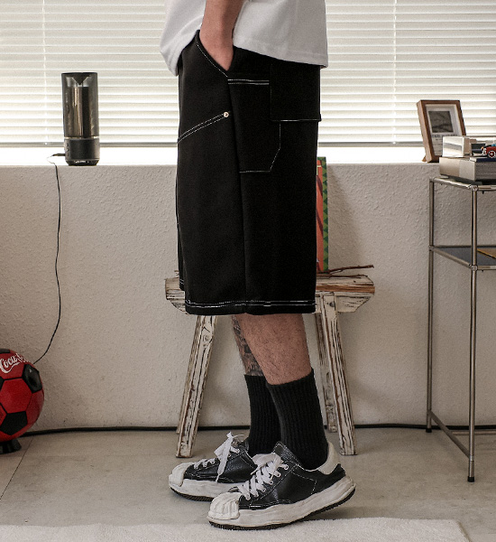 (XL-6XL)<BR>루코부 バミューダ バンディング半ズボン
