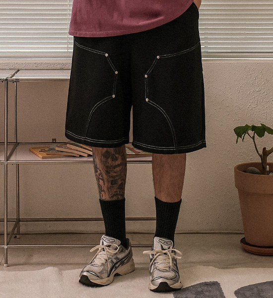 (XL-6XL)<BR>루코부 バミューダ バンディング半ズボン