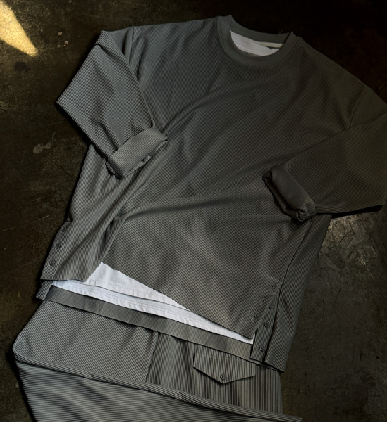 (L~5XL)<br>노어턴 長袖Tシャツ K2422