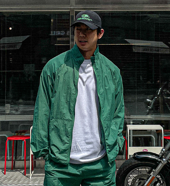 (M-6XL)<BR>코로트 ナイロンジップアップ 82301+스토지 ナイロン カーゴバンディングショートパンツ 82301
