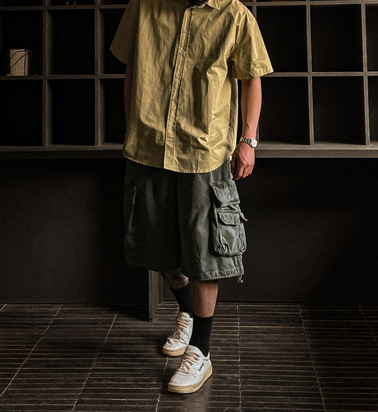 (XL-6XL)<BR>라고닌 顔料 バミューダ ハーフパン