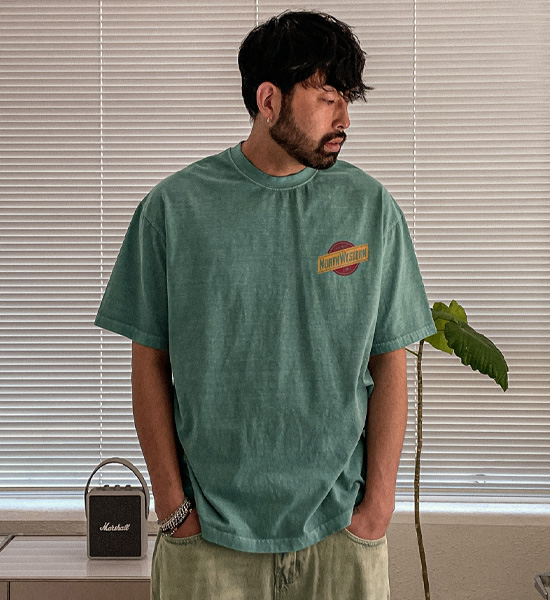 ( XL-6XL)<BR>부키타 顔料 半そでティー