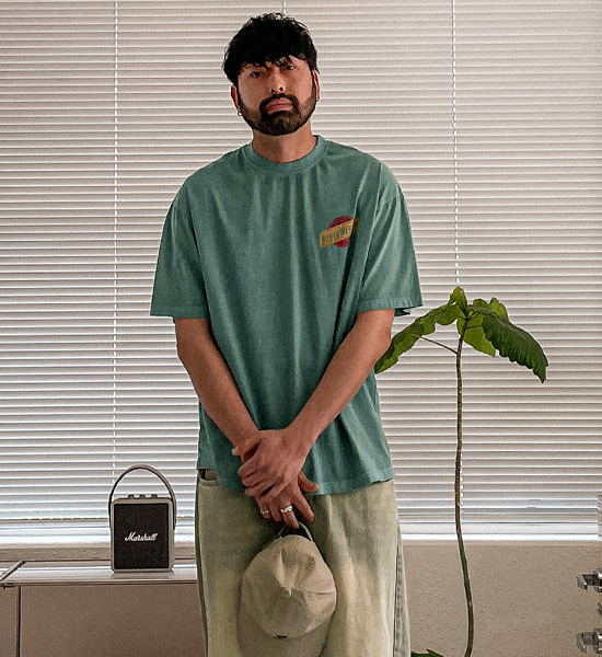 ( XL-6XL)<BR>부키타 顔料 半そでティー
