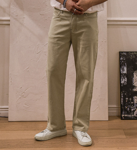 (L-5XL)<BR>로자렌 標準フィット 綿パンツ P006