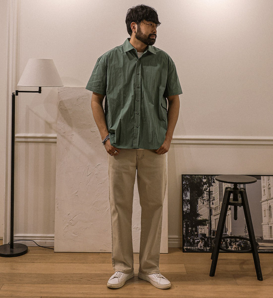 (L-5XL)<BR>로자렌 標準フィット 綿パンツ P006