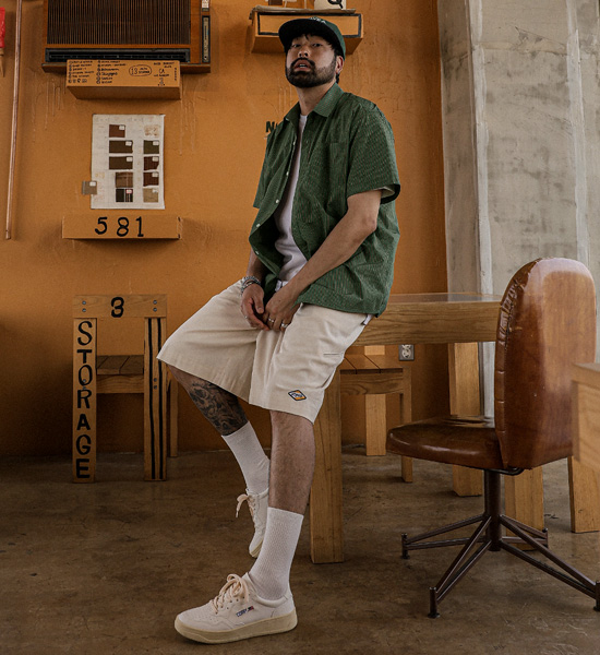 (L-5XL)<br>루피아나 チェック半袖シャツ N007