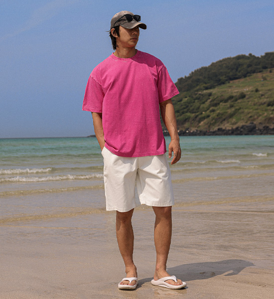 (M-6XL)<br>조나코 顔料 半そでティー