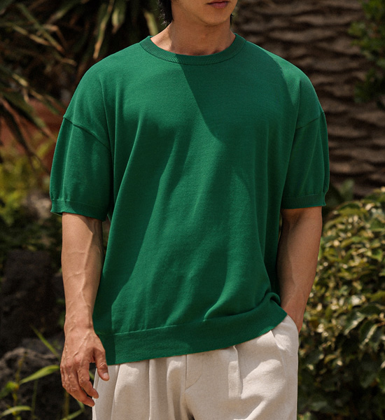 (XL-5XL)<BR>빈클먼 半袖のニット