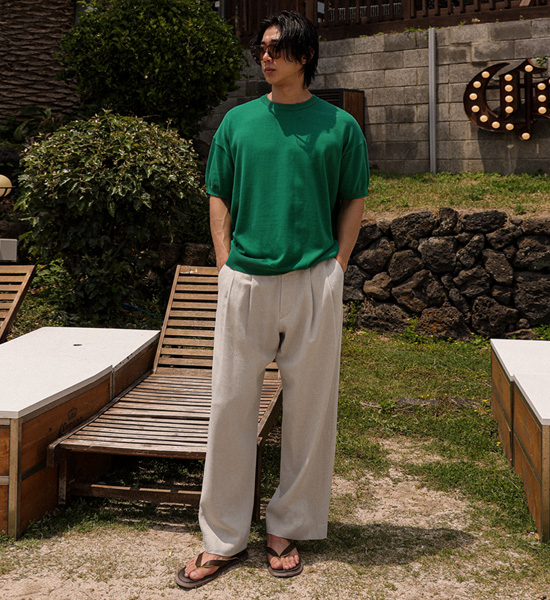 (XL-5XL)<BR>빈클먼 半袖のニット