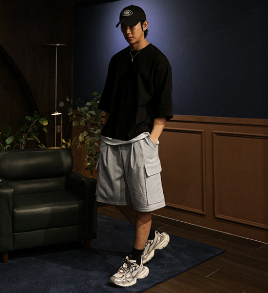 (XL-6XL)<br>럭커 レイヤード 半そでティー