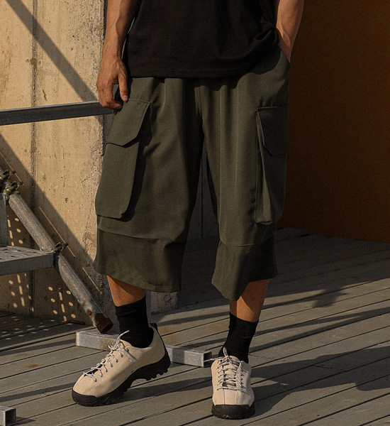 (XL-6XL)<BR>미슈콜 バミューダ カーゴバンディングショートパンツ