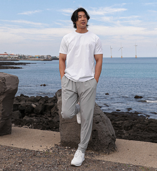 (L-6XL)<BR>치야다 ジョガーバンディングパンツ<br><font color="#fb5ec9"><B>[1+1]</B></font>