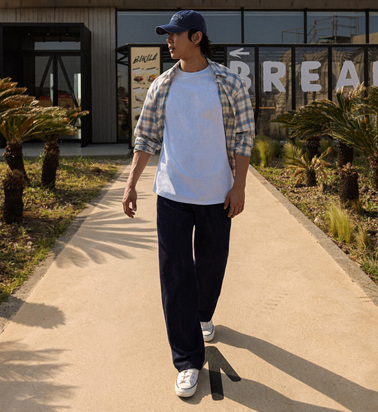(L-5XL)<br>라드머노 チェック柄のシャツ N014