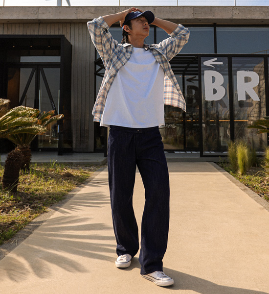 (L-5XL)<br>라드머노 チェック柄のシャツ N014