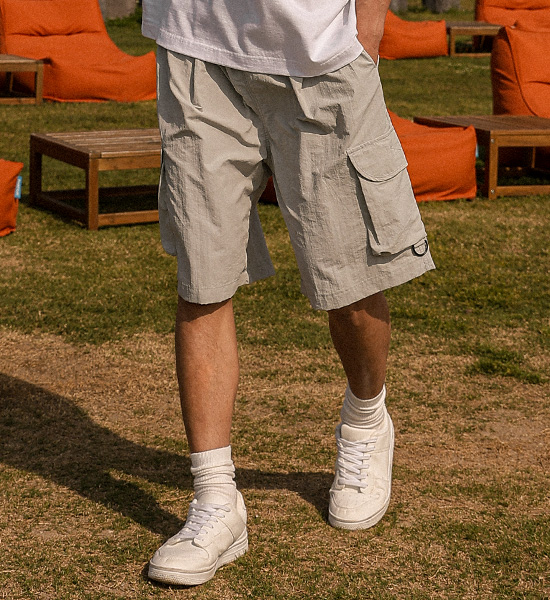 (XL-6XL)<br>라바디아 カーゴバンディングショートパンツ