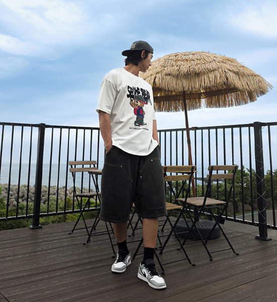 (L-5XL)<br>셀피베어 半そでティー