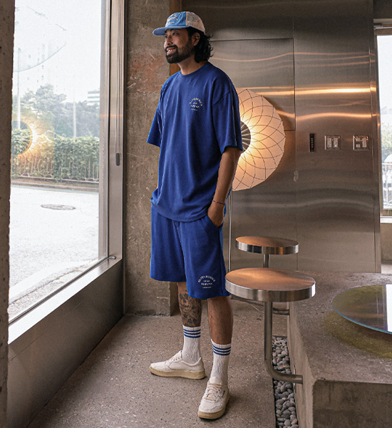 (XL-6XL)<BR>디하시 半そでティー+하파다 バンディング半ズボン