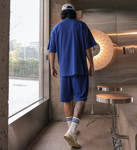 (XL-6XL)<BR>디하시 半そでティー+하파다 バンディング半ズボン