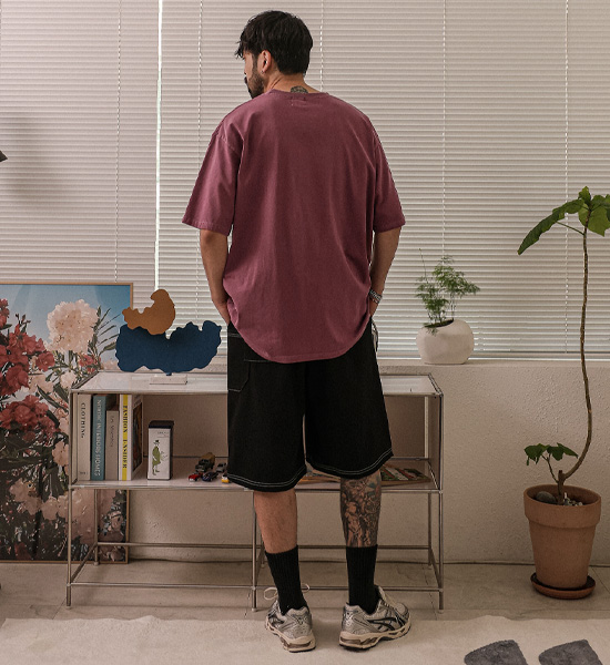 <font color="#FF0000">[Big ing EVENT 商品]</font><br>(XL-6XL)<BR>도니키 顔料 半そでティー
