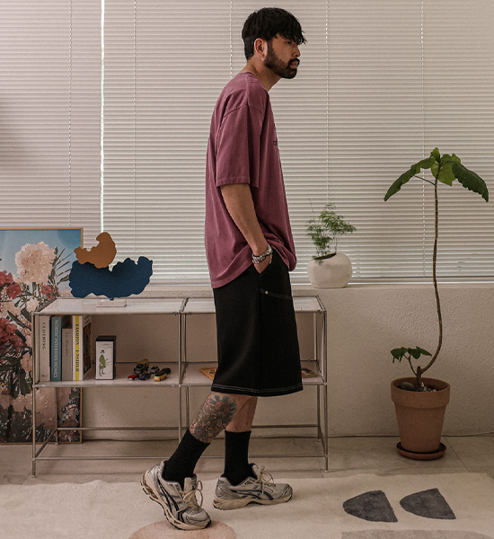 <font color="#FF0000">[Big ing EVENT 商品]</font><br>(XL-6XL)<BR>도니키 顔料 半そでティー